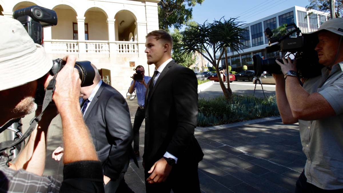 Jack de Belin, pictured here at Wollongong court house, should be stood down. Picture: Adam Mclean.