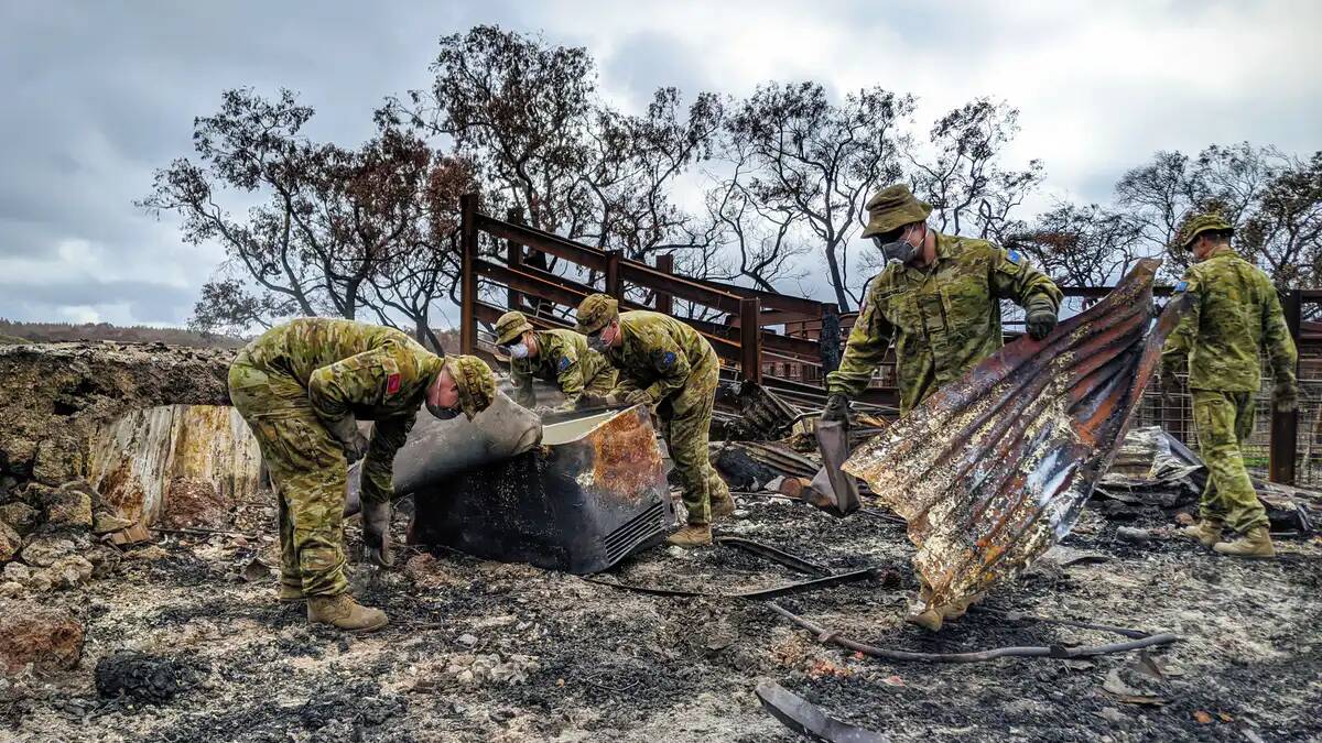 While the vaccine rollout has been a failure, inaction on climate change represents the biggest policy failure in recent times. Photo: AAP/Department of Defence handout
