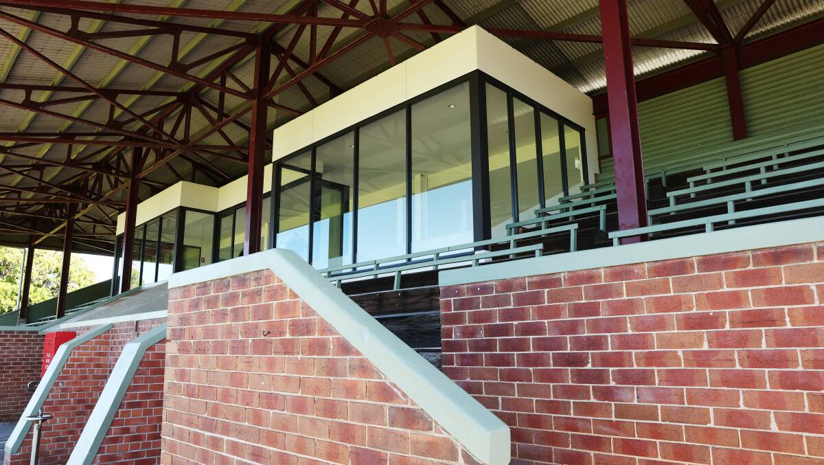 The new grandstand complex at Wickham's Passmore Oval. Picture by Peter Lorimer