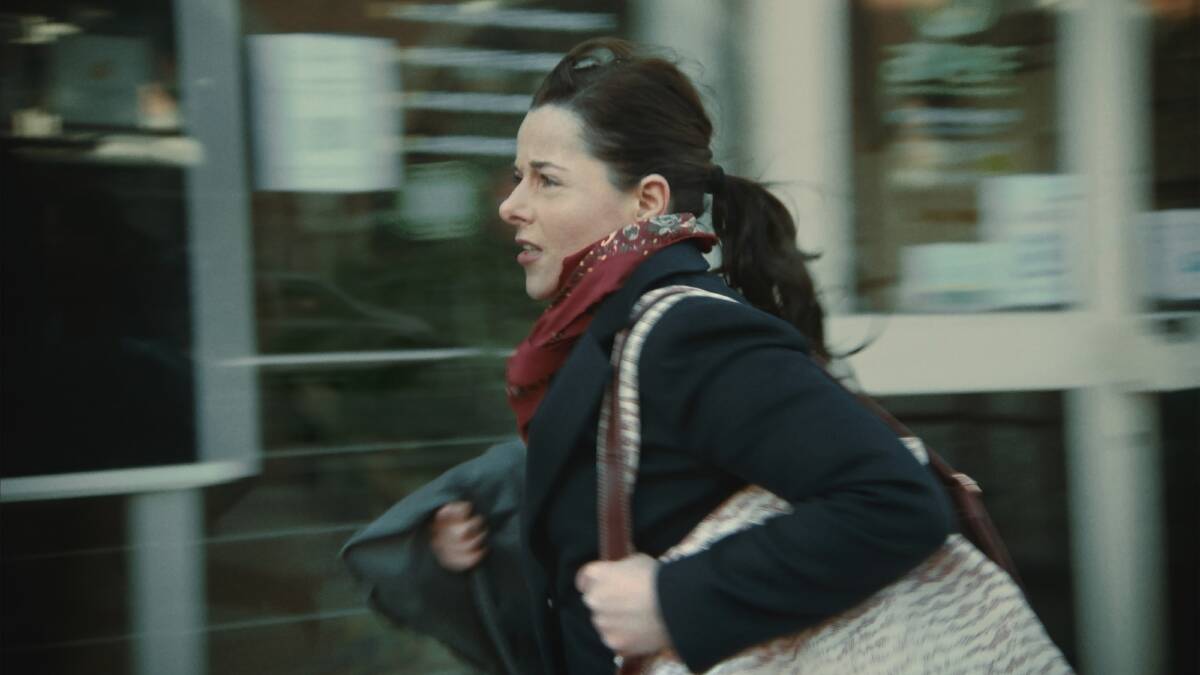 Laure Calamy in her award-winning performance as a stressed single mum in French film Full Time. Picture: PalaceFilms