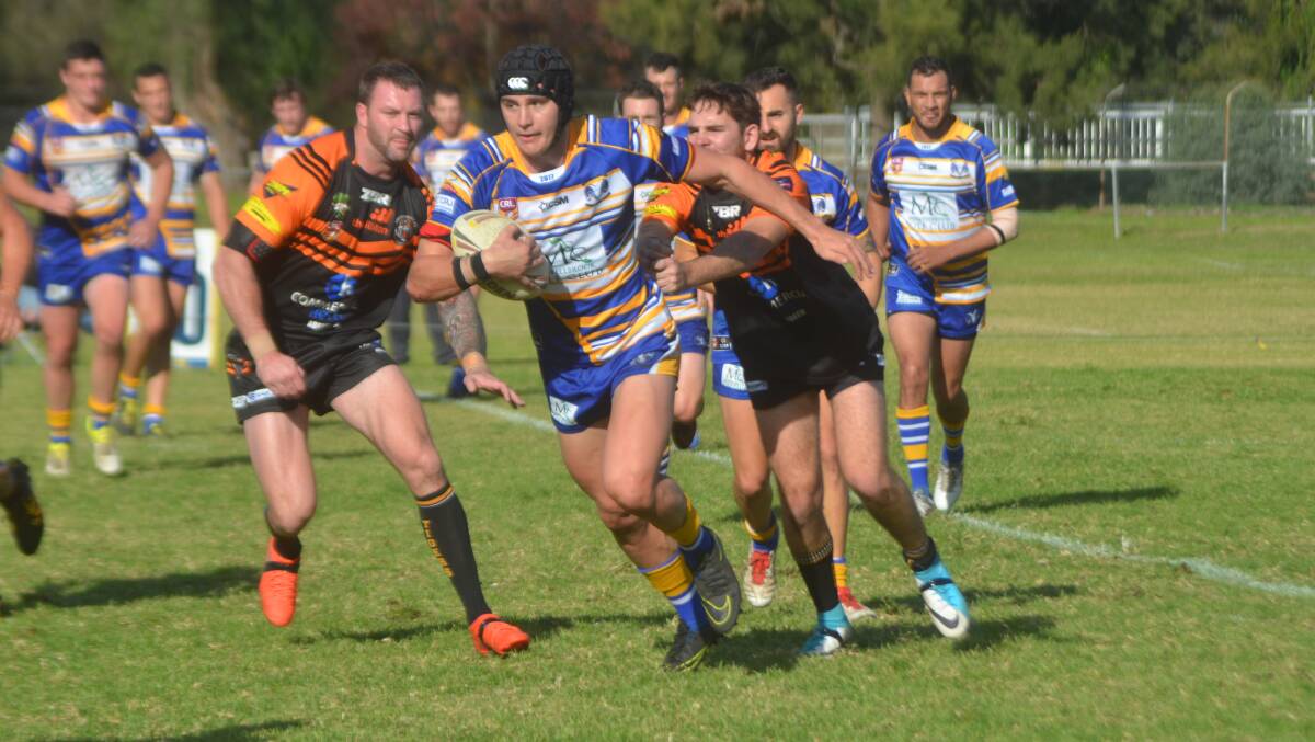 IMPRESSIVE DEBUT: Muswellbrook Rams youngster Fletcher Baker picked up the players’ player award against the Aberdeen Tigers.