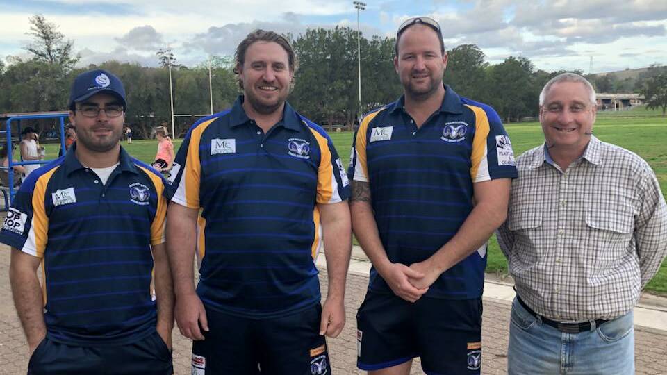 ON BOARD: Muswellbrook Rams committee men Marcus Bower, Stephen Lamb, Liam Dunn and Chris Dengate.