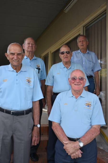 National Servicemen’s Association and Affiliates (Nasho) Upper Hunter Sub-Branch members Ray Cullen, Ray Cannon, Malcolm Rothe, Harry Yonge and Ian Hilder.
