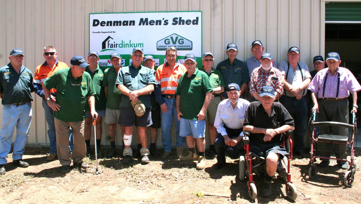 The shed members with MMS Engineering. Pic: DENIS CHANDLER