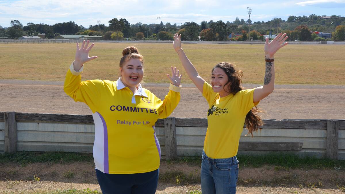 ALL SET: Kylie O’Connor and Taya Elphinstone are looking forward to the upcoming Muswellbrook and Upper Hunter Relay for Life at the Muswellbrook Showground.