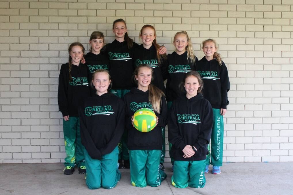 GREAT RESULT: Muswellbrook Netball Association's under-12 squad - Gabby Fuller, Grace Kelly, Hayley Passmore, Claudia Murray, Ashleigh Loft, Audrey Sinclair, Alivia Cullen, Imogen Meissner and Millie Chapman.