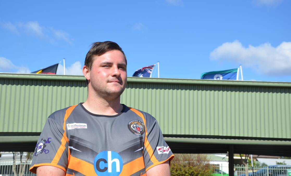 PROUD TIGER: Aberdeen's Jesse McLean is looking forward to the start of the Bengalla Hunter Valley Group 21 Rugby League play-offs this weekend.