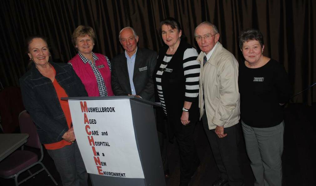 HEALTH HEROES: The MACHINE committee, back in 2013, Jane Dyson, Jenny Hinschen, Granville Taylor, Jan Hickey, Tony Neate and Yvonne Taylor.