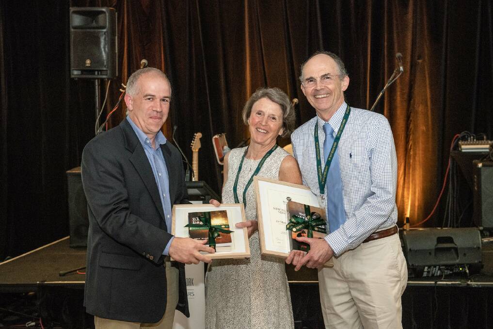 AN HONOUR: Muswellbrook doctors Mark Rikard-Bell and Delma Mullins with NSW Rural Doctors Network Chair Dr John Curnow (left), who presented their award.