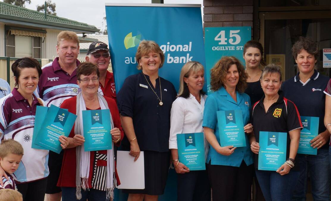 FINANCIAL BOOST: A number of Denman organisations benefited from Regional Australia Bank’s Community Partnership Program.
