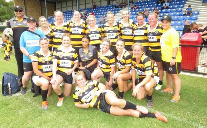 TEAM EFFORT: The Greater Northern Tigers league tag side featuring Scone's Sofie Casson (back row, sixth from left) and Muswellbrook's Shae Pemberton (front). Pic: CHRISTINE BUTCHER