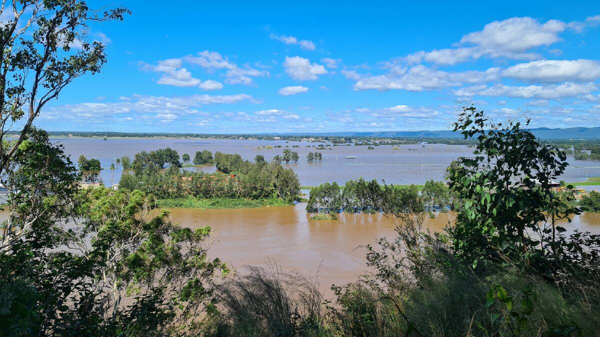 Flooding in the NSW Hawkesbury district. Photo: Kim Chappell
