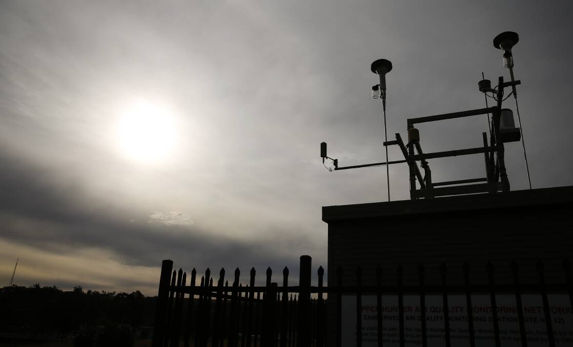 Something in the air: The Upper Hunter Air Quality Monitoring Network station at Camberwell. It is one of 14 monitoring stations that make up the region's air quality network. Picture: Marina Neil 