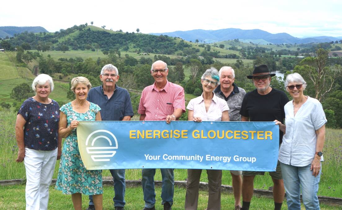 Members of Energise Gloucester on the site chosen for the 500kW community solar farm just outside town. Picture: Supplied