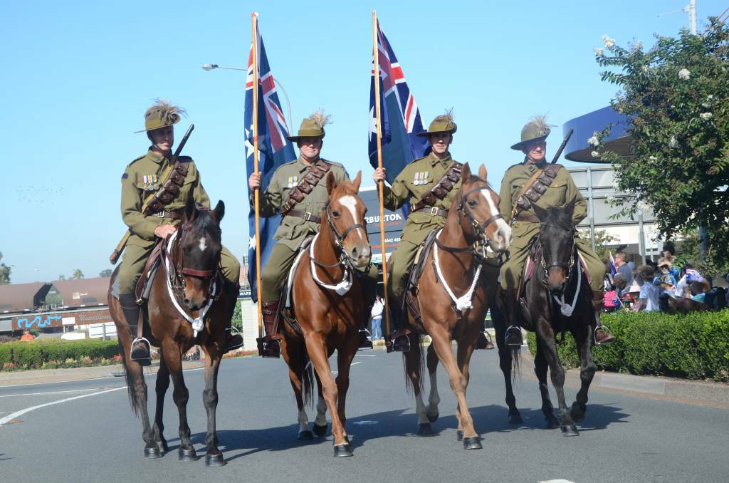 A busy Anzac Day march in Muswellbrook in 2019. Photo: File