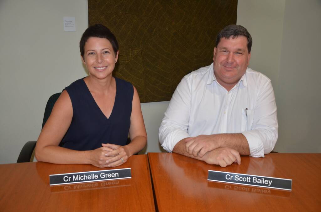SAYING GOODBYE: Councillors Michelle Green and Scott Bailey are bidding farewell to the community of Muswellbrook.