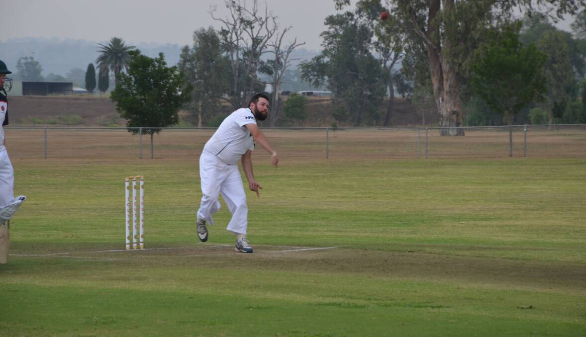 CAPTIAN'S EFFORT: Souths' skipper Joseph Chandler tried hard again at the weekend, picking up three wickets. FILE PHOTO