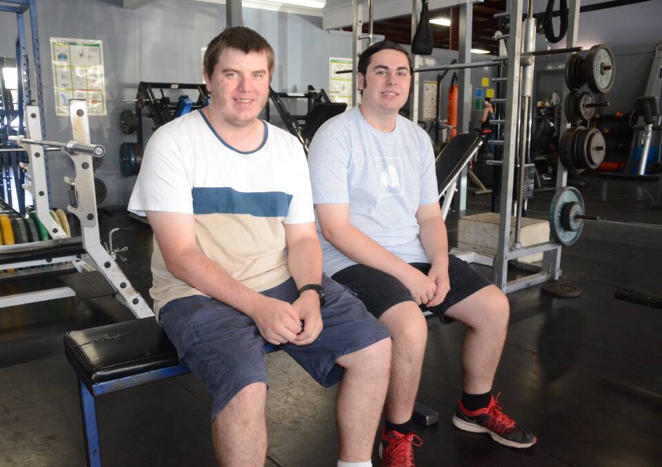 GREAT WORK: Matthew Richards and Jack Nebauer have been enjoying their programs while at Challenge Community Services.