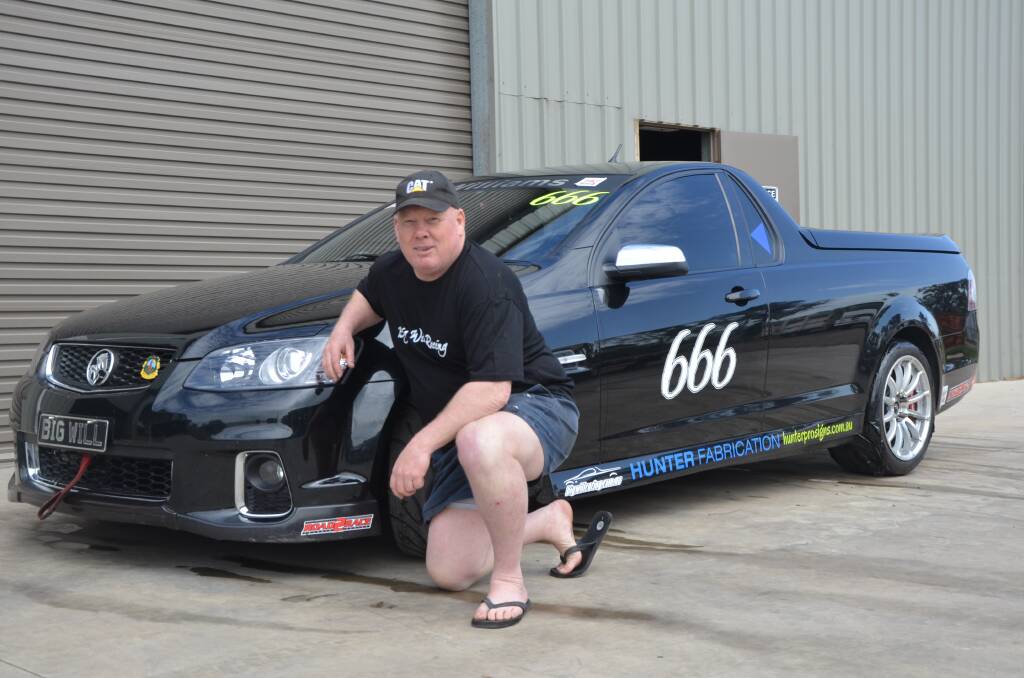 BIG WILL: Dave Williams has shown his skill at both modifying and racing cars, or more accurately, utes.