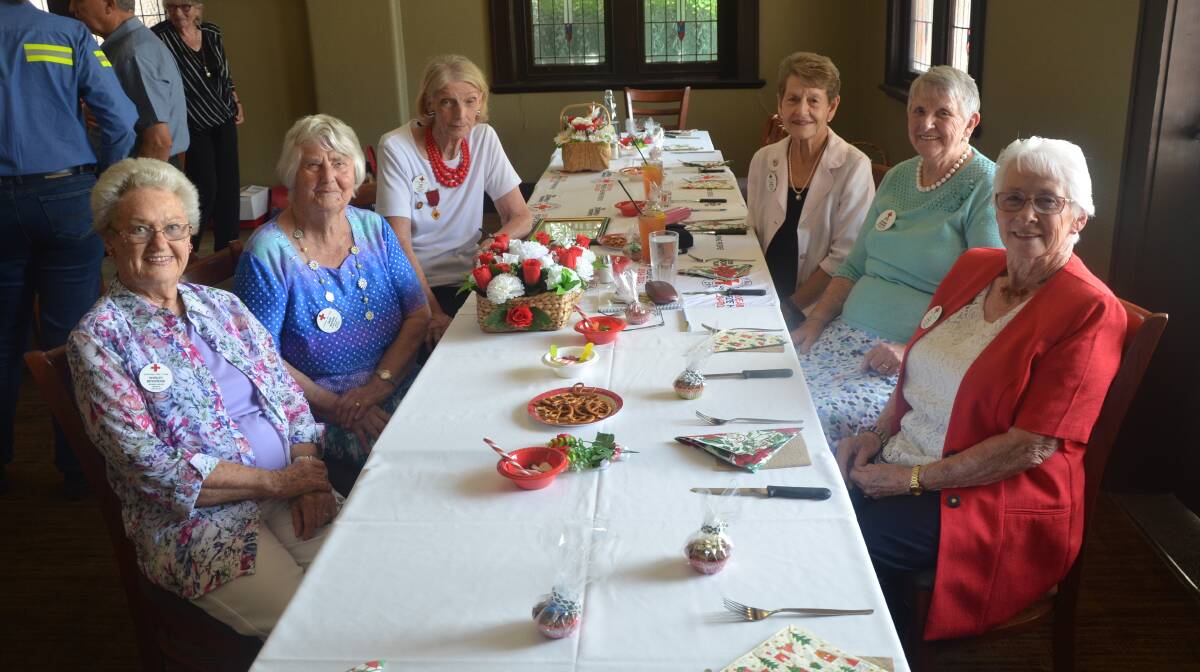 MILESTONE CROSSED: From left: Shirley Beveridge, Daisy Budden, Pam King, Diana Keating, Doreen Scriven and Val Angel.
