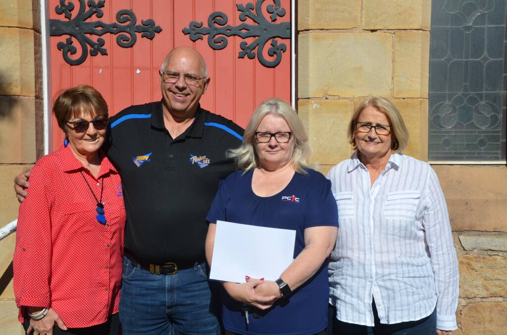 SUPPORTING LOCALS: Sue Milton (UHCS), Max Morris (Christmas Spectacular), De-anne Douglas (PCYC) and Lorraine Skinner (Muswellbrook Chamber of Commerce and Industry).