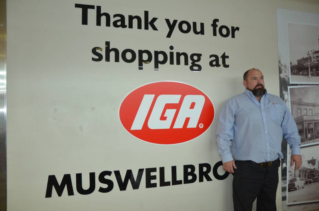 STILL GOING: IGA Muswellbrook's Leon Quirk is thrilled with the behaviour of local customers during troubling times.