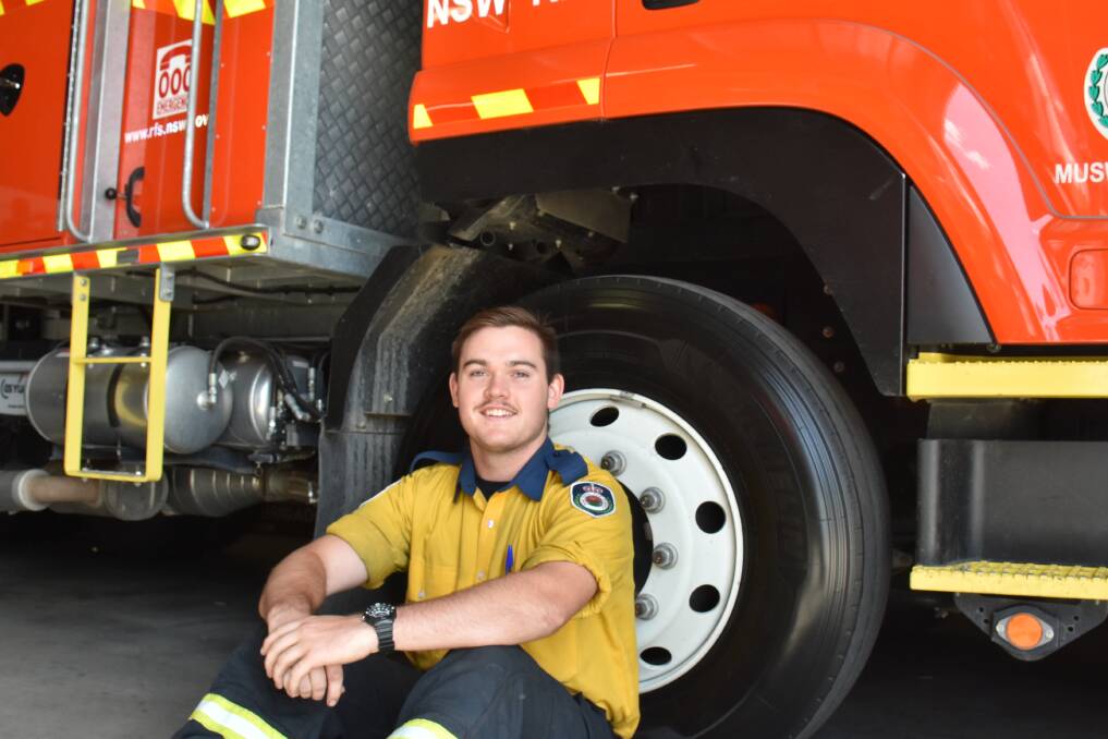 LOCAL HERO: Hugh Collins has been part of the firefighting efforts this summer, despite being just 17-years-old.