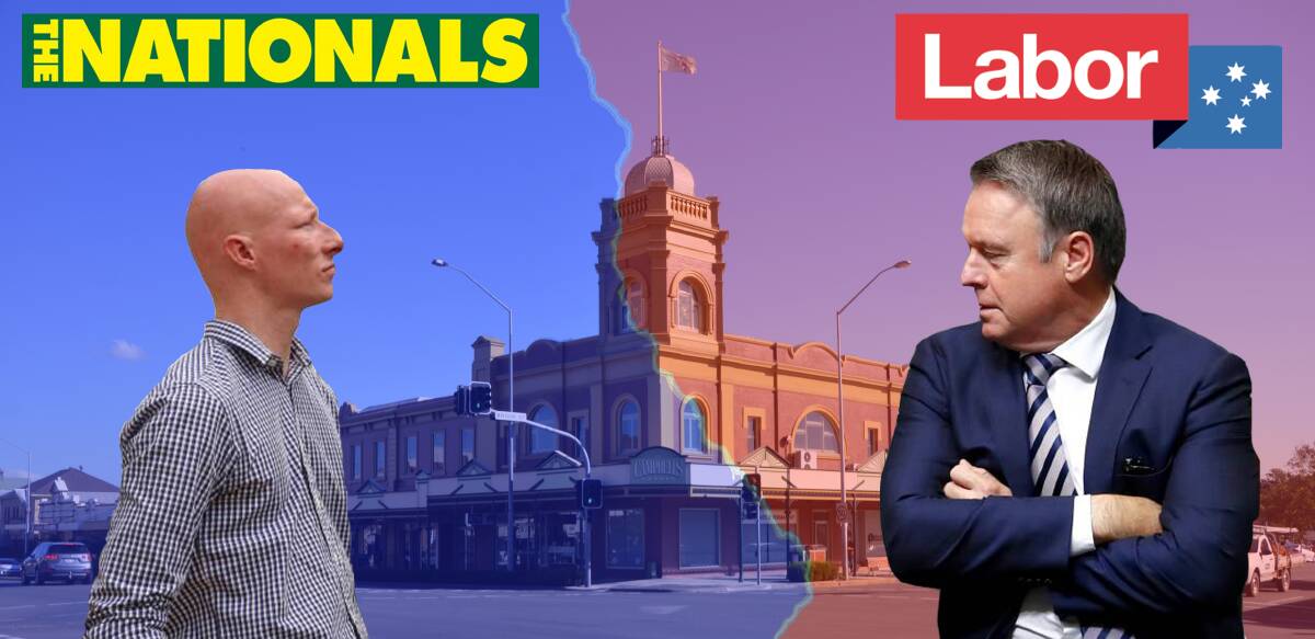 FINAL COUNTDOWN: The Nationals' Josh Angus and Labor's Joel Fitzgibbon are preparing for election day on May 18.