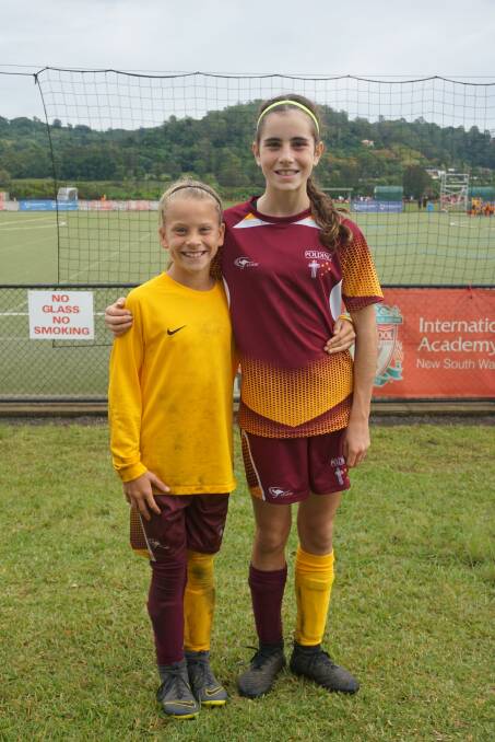 FOOTBALL'S FUTURE: Locals Eve Howard and Caoimhe Bray displayed their talent at a recent football competition at Lismore.