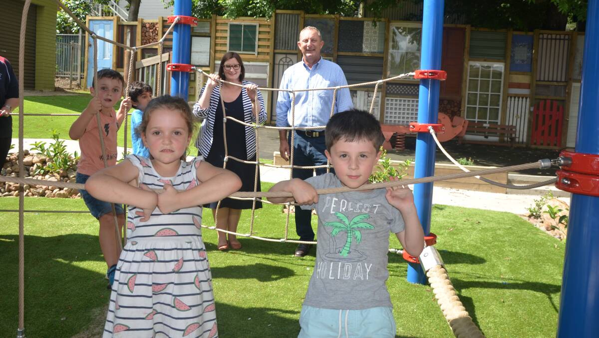 PERFECT PLAYGROUND: MLC Sarah Mitchell was extremely impressed with Muswellbrook Pre-school Kindergarten's recent upgrades.