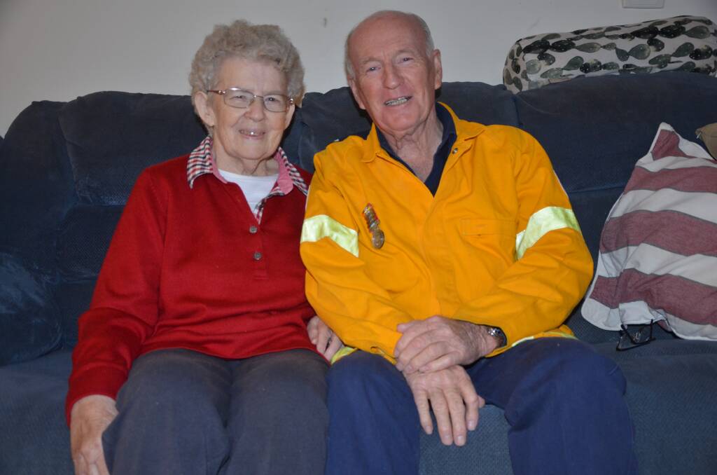 LOCAL HERO: Margaret Blake is proud her husband, Peter, has gained recognition for his 65 years fighting fires.