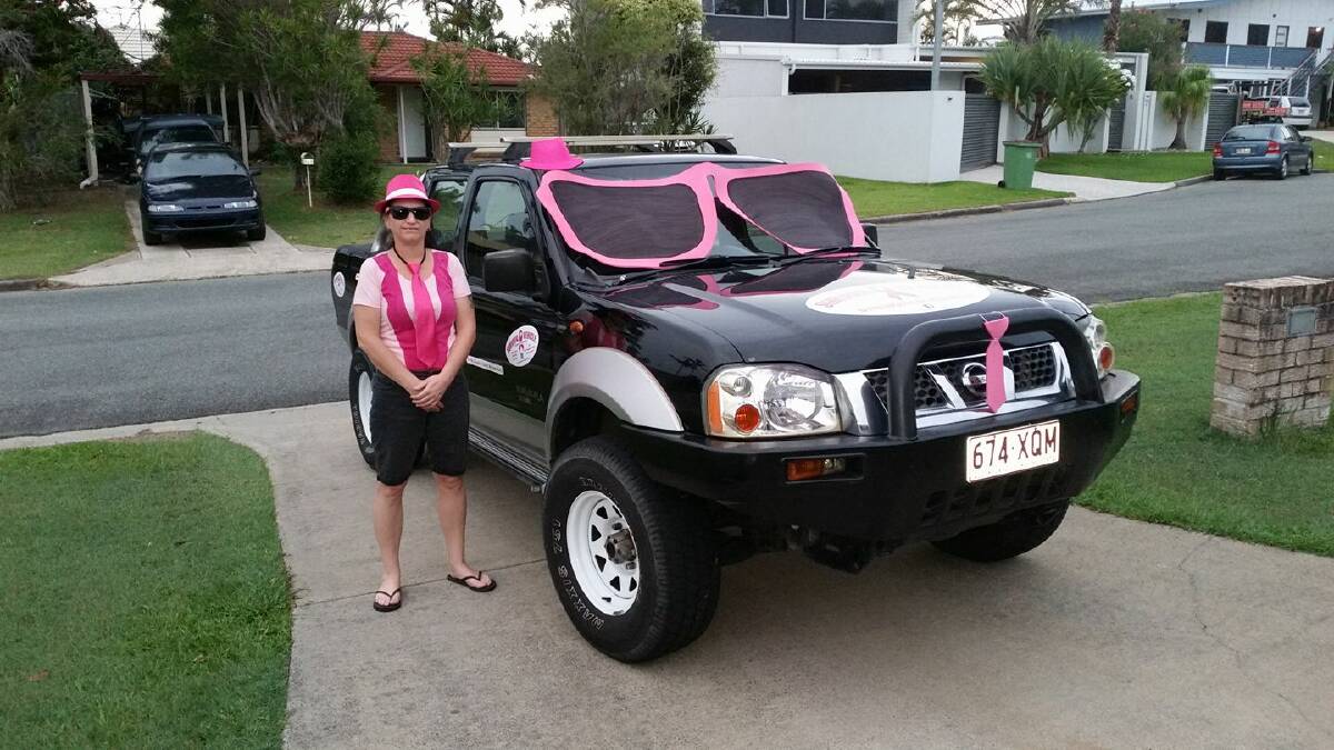 Lisa Hall and 'Sam the Survival Vehicle' are on a journey, including a stopover in Muswellbrook, to raise the spirits of breast cancer patients