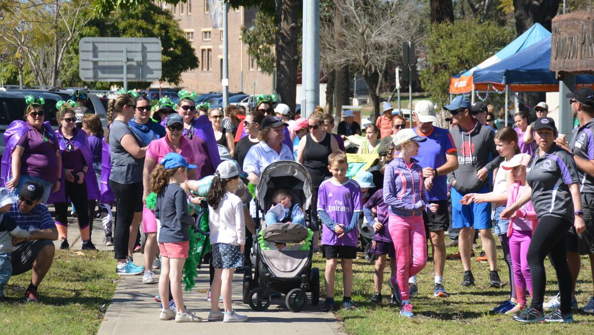 The Cerebral Palsy Alliance walk was a colourful affair. Pic: Courtesy of Kylie Facer