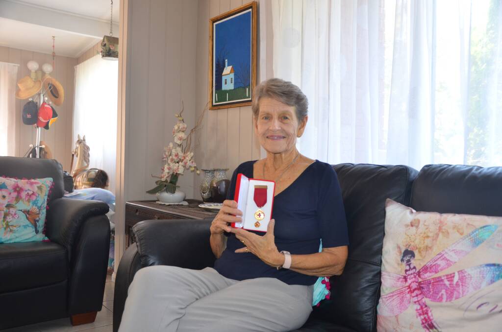 LONG HAUL: Red Cross Muswellbrook stalwart Di Keating has recently received a highly regarded award.