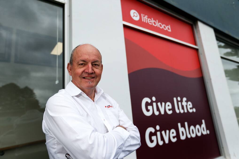 NEW LOOK: Australian Red Cross Lifeblood spokesperson Colin Littlejohn is hoping more people will donate blood and plasma. Picture: Anthony Brady