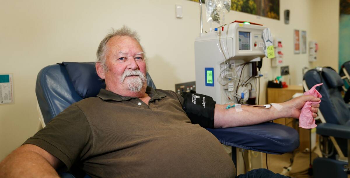 GIVING: Steve Rogers made his 266th donation with plasma at the Australian Red Cross Lifeblood in Warrnambool. Picture: Anthony Brady