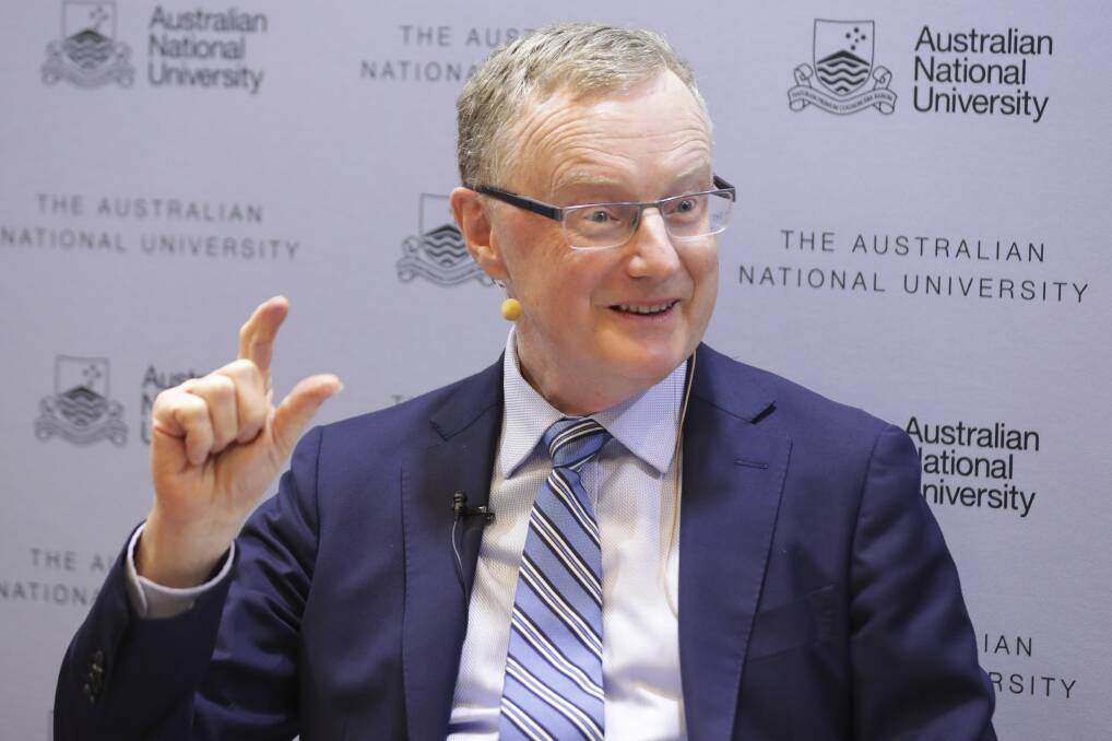 Buying time: Governor of the Reserve Bank of Australia, Philip Lowe, speaking in Canberra on June 24. The RBA, concerned about the country's weak growth rate, cut interest rates to a historic low this week. Photo: Alex Ellinghausen