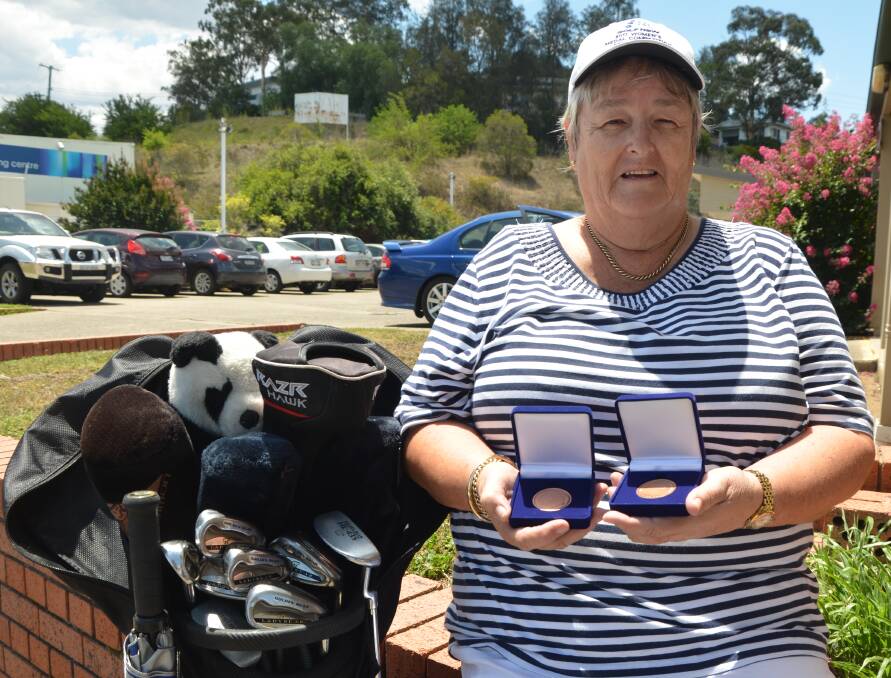 GOLFING MEDAL: Judy Miller, Aberdeen, won the third division of the NSW Women's Golf competition on Tuesday.