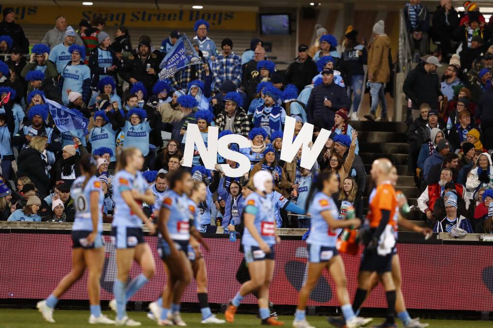 NSW players and supporters in Canberra. Picture by Keegan Carroll