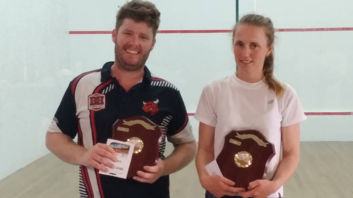 A Grade winners Nick Curtis and Allyson Connors.