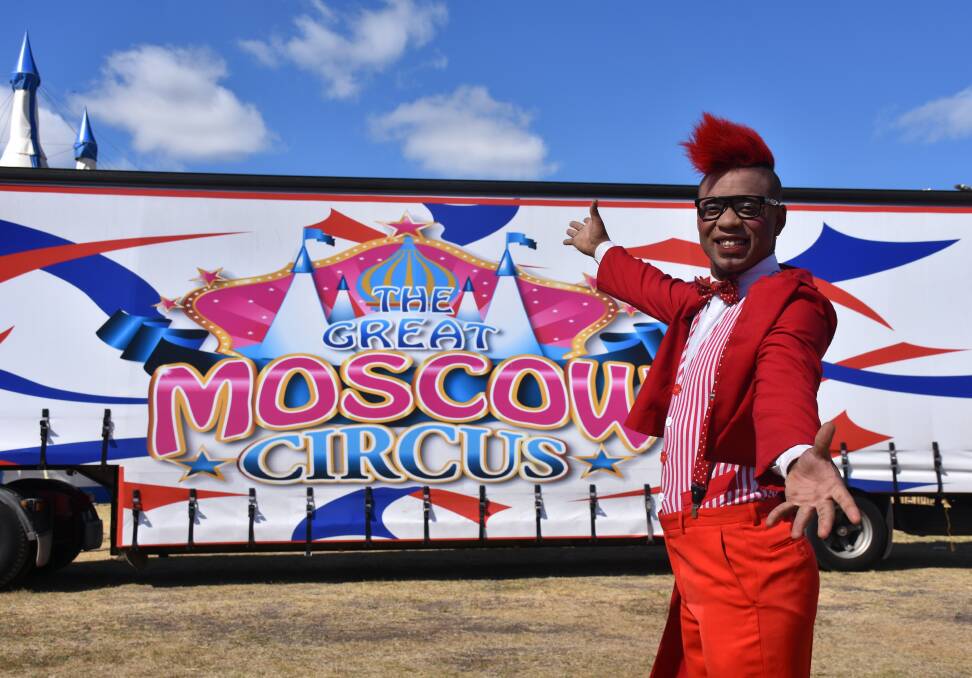 CLOWNING AROUND: The Great Moscow Circus' Walison Muh will be entertaining Muswellbrook crowds this weekend.