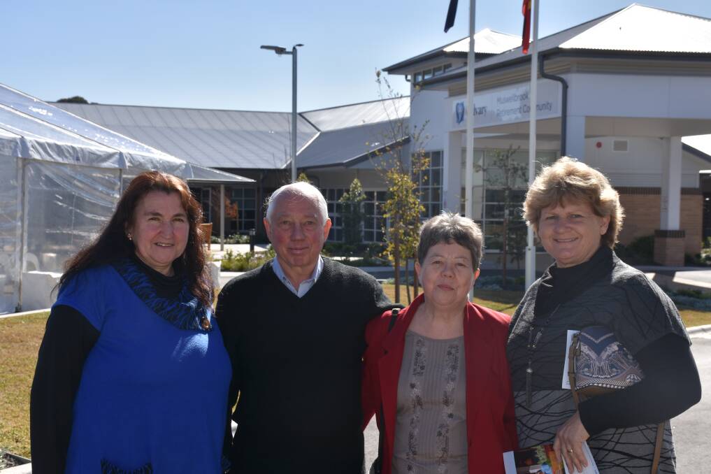 Jan Hickey, Granville Taylor, Yvonne Taylor, and Jenny Hinschen following the official opening of Muswellbrook's Calvary Retirement Community.