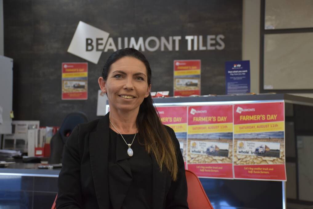 Beaumont Tiles Rutherford franchisee Kylie Kreckler is calling on the community to support Upper Hunter farmers.