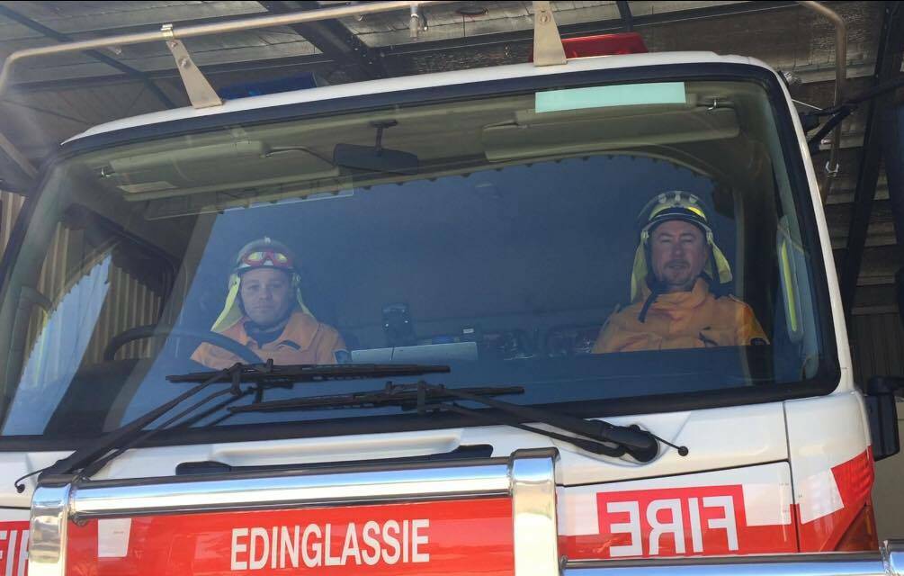 READY: New NSW Rural Fire Service volunteers Daniel Simone and Ryan Derrington.