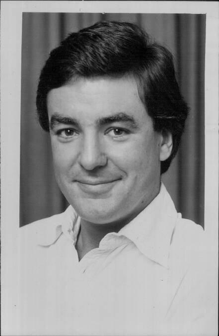 Richard King, pictured in 1980, when he was working at Sydney's 2UW. 