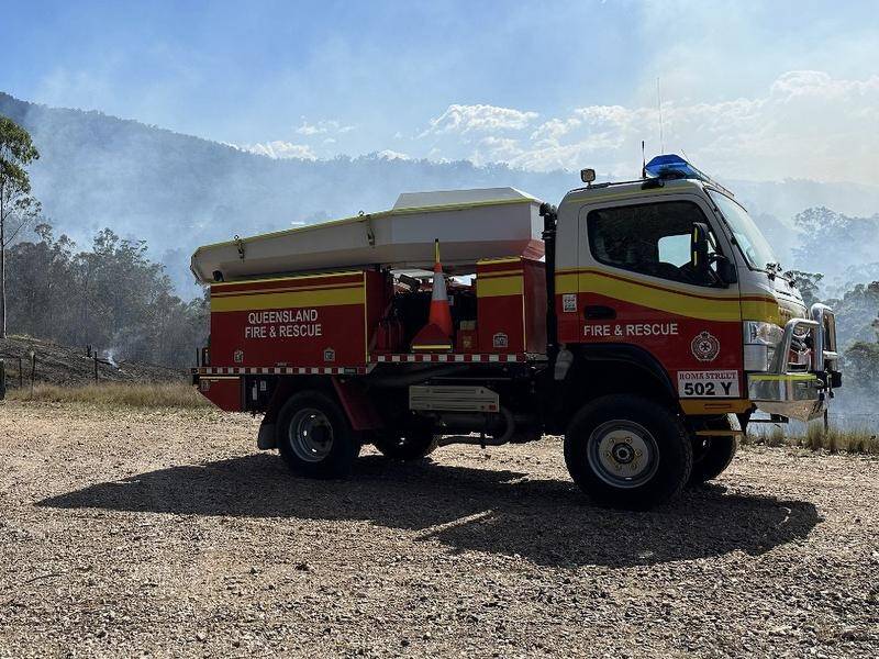 Fire crews in Queensland are monitoring a number of bushfires as a spring heatwave hits the state. (PR HANDOUT IMAGE PHOTO)