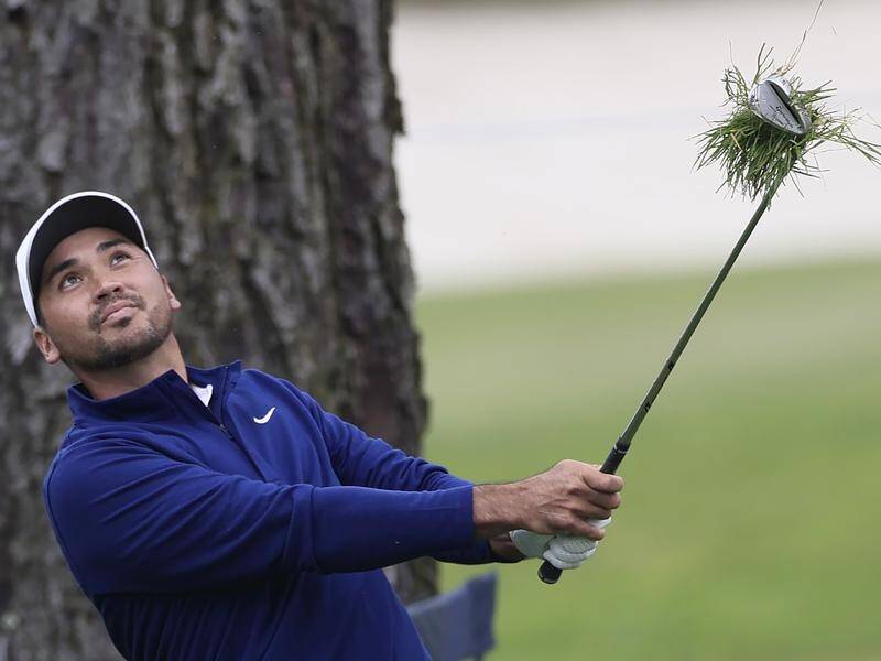 Jason Day was struggling to keep pace with the lead during the PGA Championship third round.