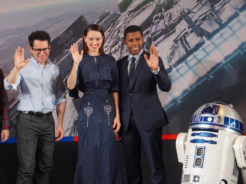 Director JJ Abrams (left) says filming has wrapped on the final Star Wars episode.