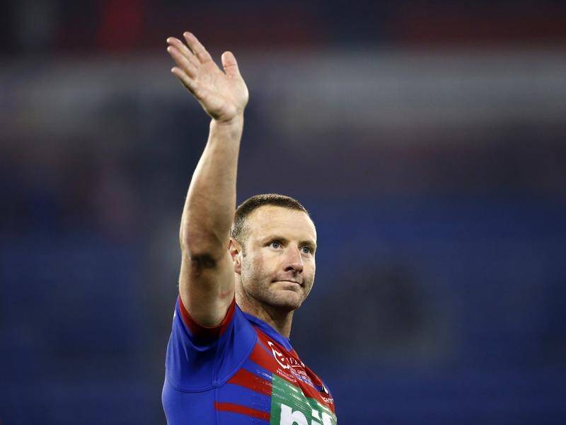 Blake Green thanks Newcastle supporters after Saturday's win against the West Tigers.