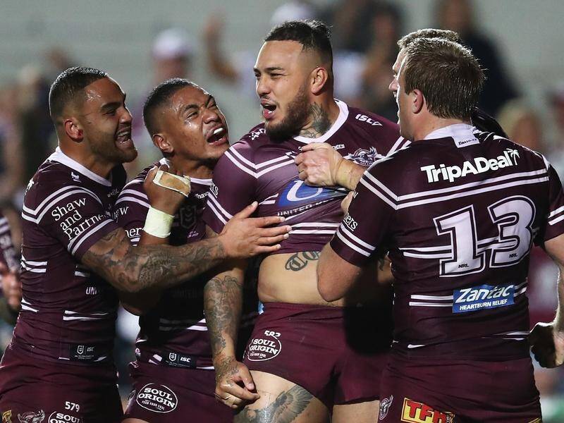 Manly's Addin Fonua-Blake scored a try, ran 182 metres and made six tackle busts against Cronulla.